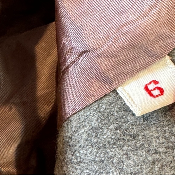 Vintage grey wool blazer slim fit tailored single button union made in USA XS - Picture 11 of 13